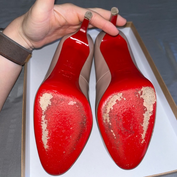 New Simple Pump 100 Jazz Calf Louboutin Nude Heels | Stilettos CV 5.5 - Picture 11 of 14